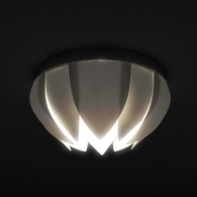lotus ceiling lamp based cheap ikea mount lock home 3d print model - Mito3D