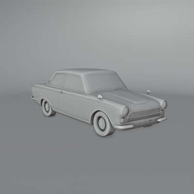 lotus cortina mk1 1963 car vehicle usa america germany europe vintage classic coupe delux consul 1960 1962 model collection transport 3d print model - Mito3D