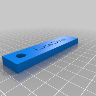lotus dixon tag keychain 1 customized keychains 3d print model - Mito3D