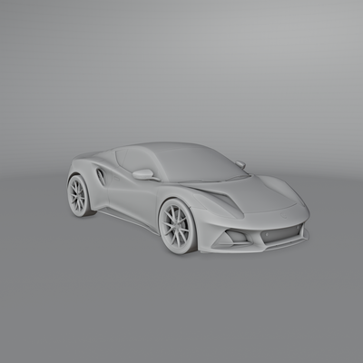 lotus emira 2022 stl obj print printed sport fast coupe car uk england british track racing race 3d print model - Mito3D