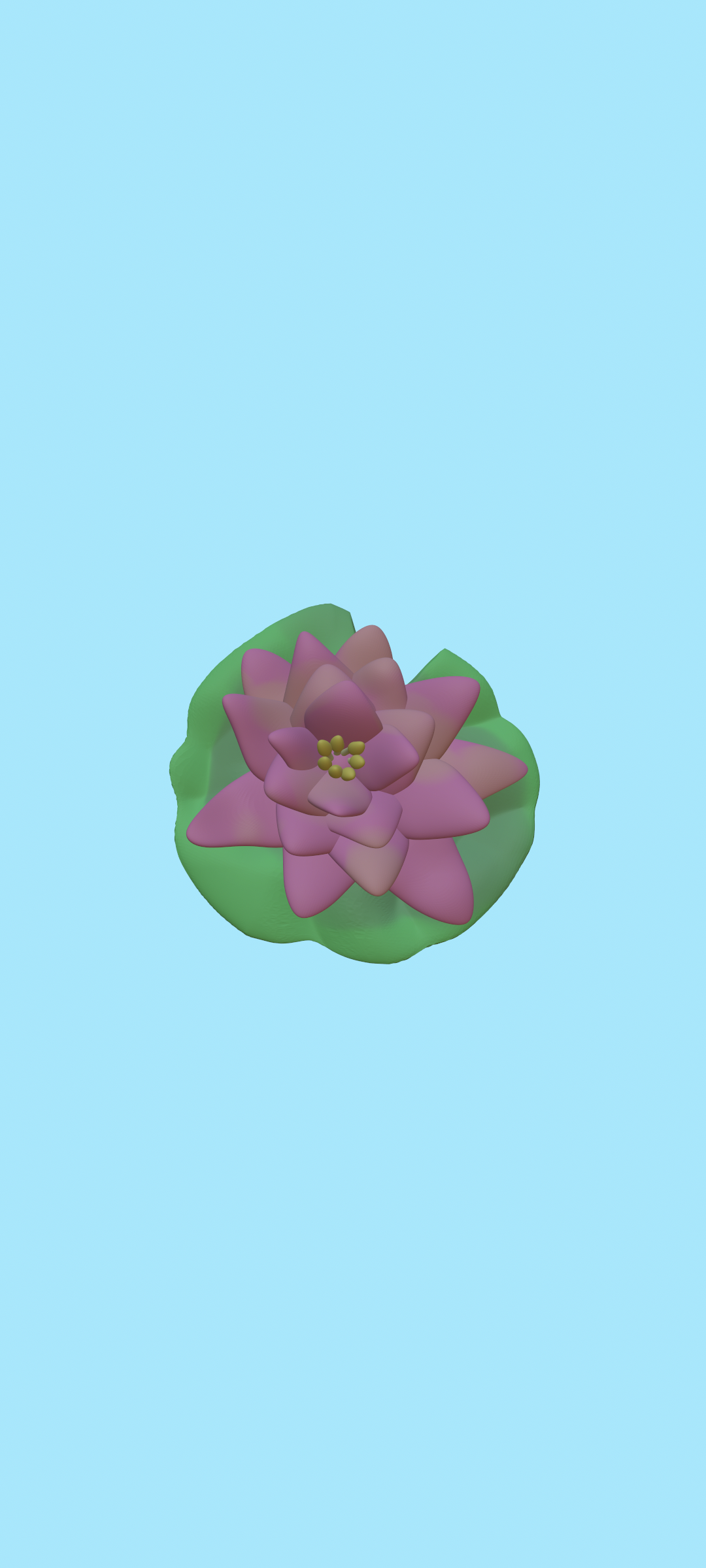 lotus flower art toy 3D print model - Mito3D