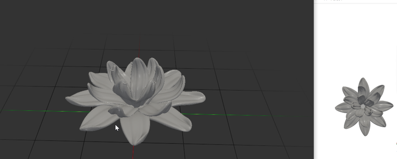 loto flor 3d print model - Mito3D