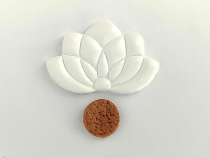 loto flor soltar polímero arcilla cortador joyería joya pendientes cortadores arete conjunto 3d print model - Mito3D