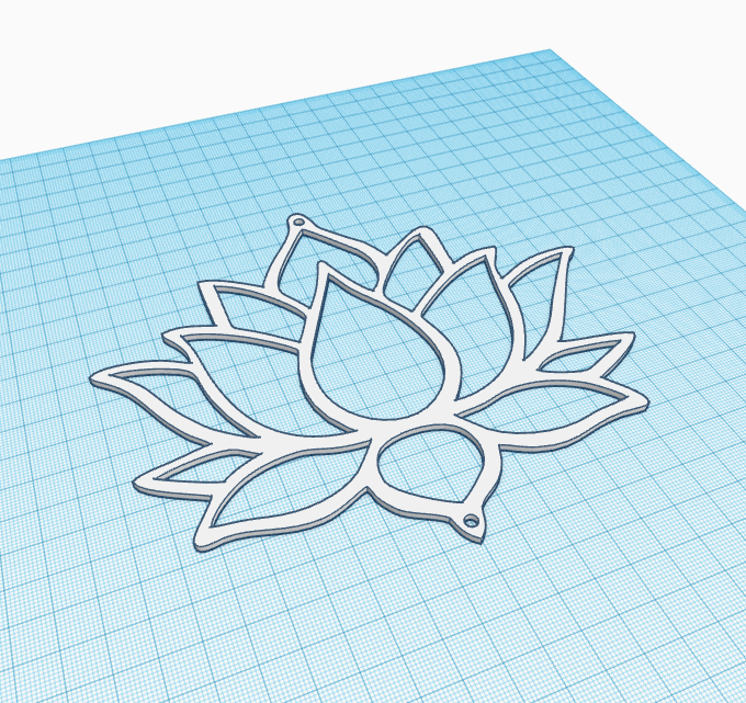 lotus flower mandala 3D print model - Mito3D