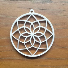 flor de loto mandala colgante la herramienta adorno navidad Las impresoras 3d 3d print model - Mito3D