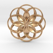 lotus flower pendant jewelry float pendulous 3d print model - Mito3D
