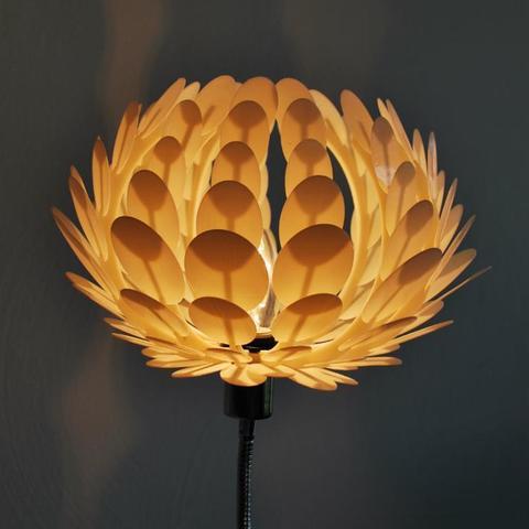 lotus lamp tool 3d printer accessories light design 3D print model - Mito3D