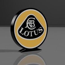 lotus lampe voiture logo LED amusement 3d print model - Mito3D