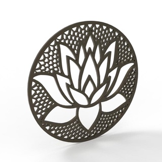 lotus logo art gift decor decoration flower 3d print model - Mito3D