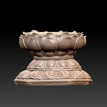 lotus assento a arte buda o budismo flor oriental china escultura gravura 3d print model - Mito3D