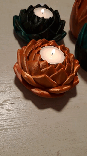 lotus tea light holder yoga candle - commercial license buddha meditation 3d print model - Mito3D