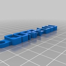 lou personalizado organização 3d print model - Mito3D