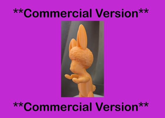 luis hunny conejito comercial versión liebre conejo miel familia masculino chico animal pascua resurrección personaje 3d print model - Mito3D
