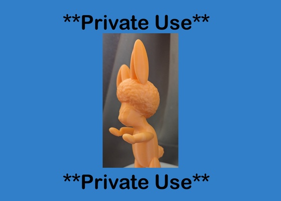louis hunny lapin privé lièvre chéri famille masculin garçon animal pâques personnage 3d print model - Mito3D