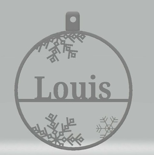 Louis kişiselleştirilmiş önemsiz ev Noel yakmak 3d print model - Mito3D