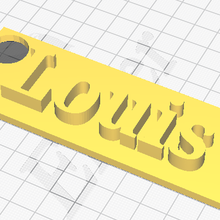 Louis placa gadget 3d print model - Mito3D