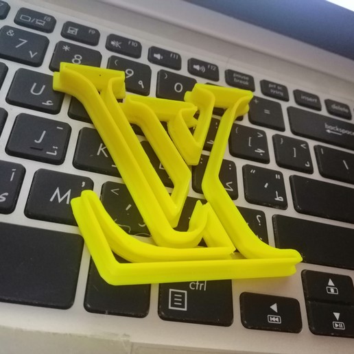 louis vuitton cookie cutter strumento i torta 3D print model - Mito3D