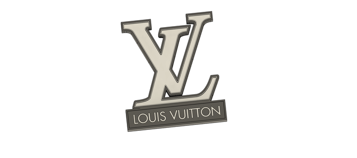 Louis Vuitton lampe marque lv LED mode déco 3d print model - Mito3D