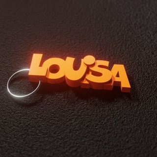 louisa Schlüsselring Gadget Schlüsselbund 3d print model - Mito3D