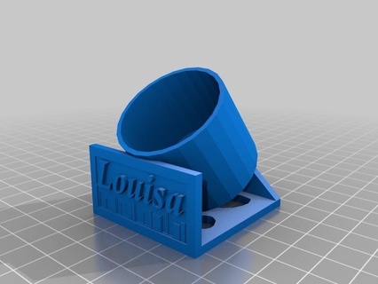 Louisa tırnak Lehçe Kulp destek Aksesuarlar 3d print model - Mito3D