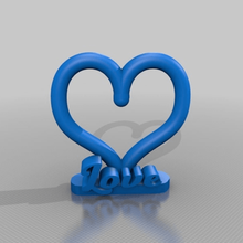 l'amour art signes logos 3d print model - Mito3D