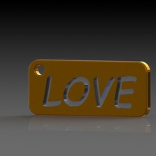 amor varios corazón teclas dones novia novio anillo de claves la paz amante 3d print model - Mito3D