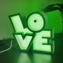 l'amour décoration lampe Lova copains 3d print model - Mito3D