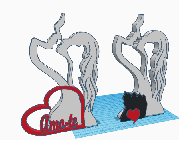 l'amour 3D print model - Mito3D