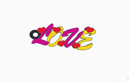 l'amour l'amour l'amour meilleur culte clé Port Ludo 3d print model - Mito3D