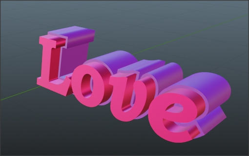 amor amor amor 3d print model - Mito3D