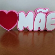 love - dia da mãe oferta mother gift 3d print model - Mito3D
