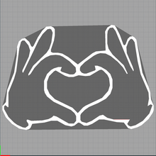 love - hands heart home 3d print model - Mito3D