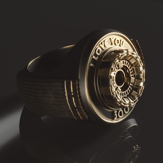 love 3000 ring jewelry tony stark rings avengers 3d print model - Mito3D