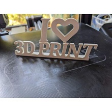 love 3d print art printing cults cults3d 3d print model - Mito3D