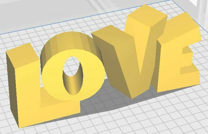 Liebe 3d Zeichen verschiedene Valentinstag Freundschaft Februar 14th Valentinsgrüße 3D print model - Mito3D