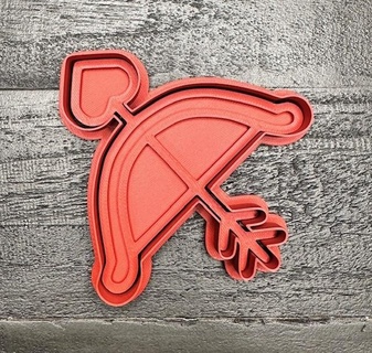 love arrow cookie cutter stamp  3d print model - Mito3D