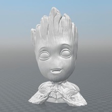 amore baby groot vari babygroot scollo a cuore avengers giocattolo 3d print model - Mito3D