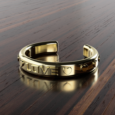 amore braccialetto braccialetti fusione 360 regalo i regali cuore san valentino giorno moda 3d print model - Mito3D