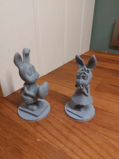 love bunny female valentine 3d print model - Mito3D