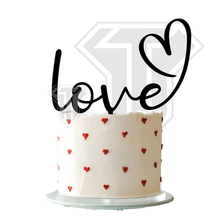 love cake topper corny decoration inlove 3d print model - Mito3D