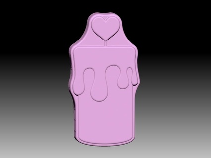 love candle solid shampoo mold soap pump 3d print model - Mito3D