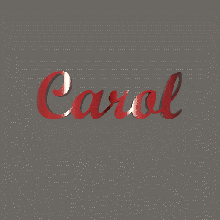 amar Carol arte coração namorados texto giro 3d print model - Mito3D