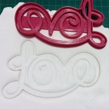 love cortante cookie cutting 3d print model - Mito3D