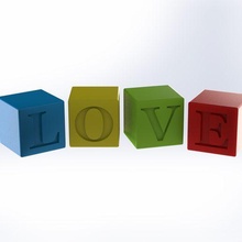 amore cubi San Valentino giorno cubo cuore stile arte romantico regalo sorpresa decorazione 3d print model - Mito3D