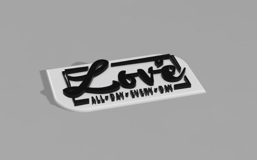 love day every 3d print 3D print model - Mito3D