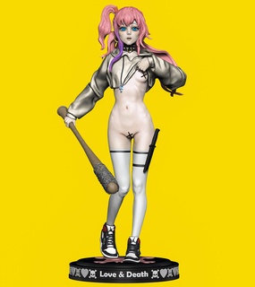 love death girl body woman anime female character beautiful cartoon miniatures figurines 3d print model - Mito3D