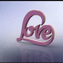 love decal various decoration 3d print model - Mito3D