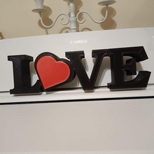 l'amour décoration cœur 40 cm 3d print model - Mito3D