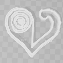 l'amour digimon emblème de coupeur biscuit la maison cookiecutter moisissure emblèmes 3d print model - Mito3D
