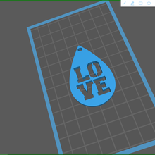 love earrings 03 gifts 3d print model - Mito3D